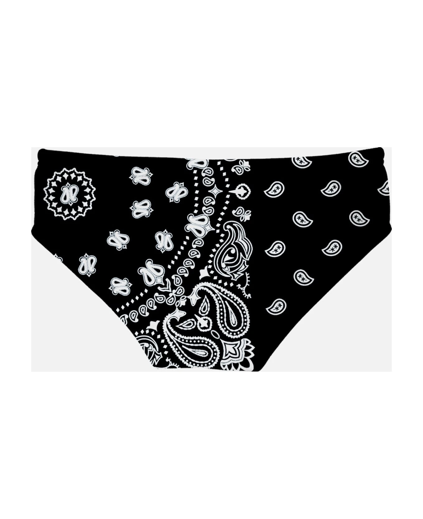 MC2 Saint Barth Black Bandanna Swim Briefs - Image 2