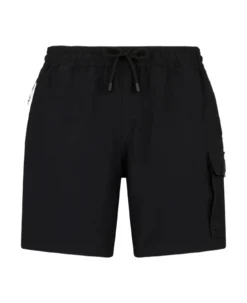 MC2 Saint Barth Man Comfort And Stretch Black Swim Shorts