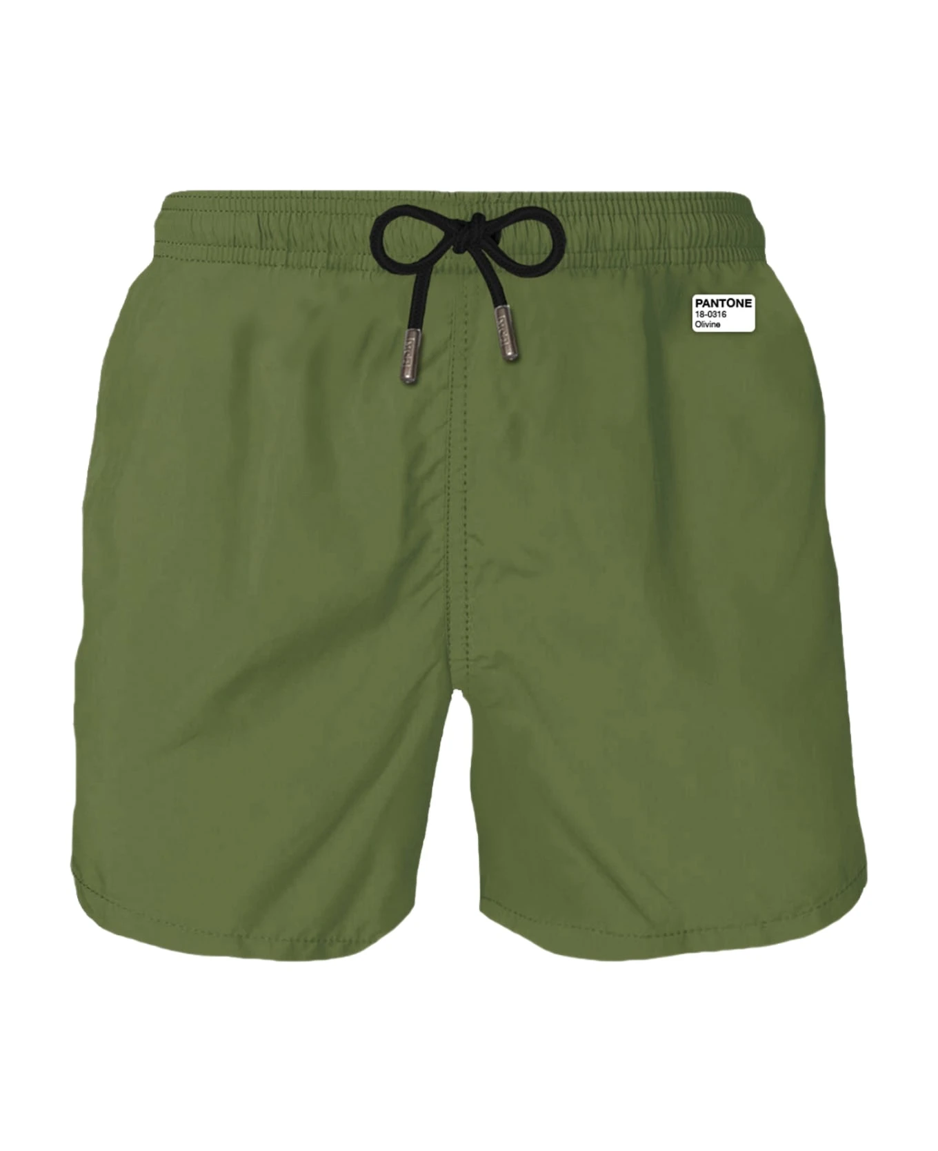 MC2 Saint Barth Man Military Green Swim Shorts | Pantone Special Edition
