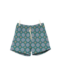 Maestrale Celeste/verde Swim Shorts