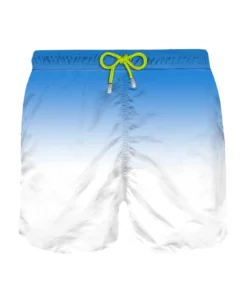 MC2 Saint Barth Bluette And White Gradient Print Mid-length Swim Shorts