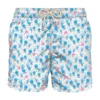 MC2 Saint Barth Man Light Fabric Swim Shorts With Jellyfish Print