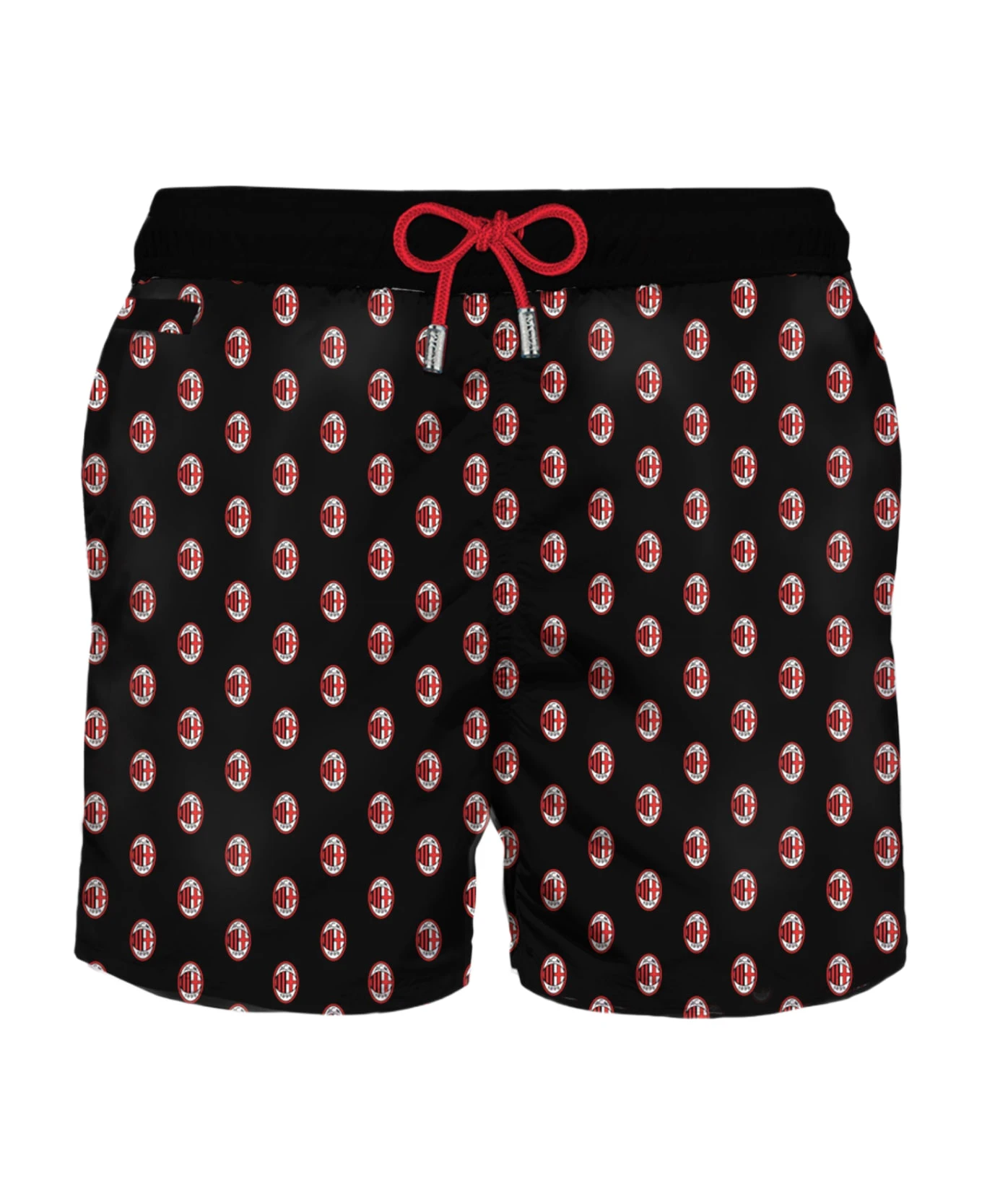 MC2 Saint Barth Man Light Fabric Swim Shorts With Milan Print | Milan Special Edition