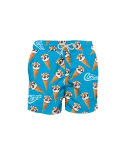 MC2 Saint Barth Man Classic Swim Shorts With Algida Print | Algida® Special Edition