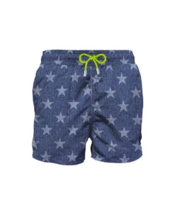 MC2 Saint Barth Blue Stars Mid-length Swim Shorts