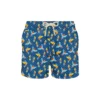 MC2 Saint Barth Man Light Fabric Swim Shorts With Tropical Birdies Print