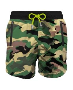 MC2 Saint Barth Camouflage Light Fabric Zipped Swim Shorts