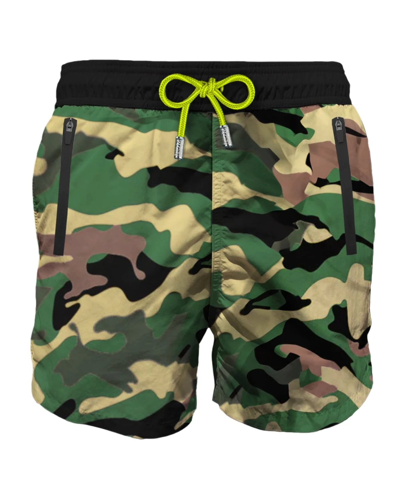 MC2 Saint Barth Camouflage Light Fabric Zipped Swim Shorts