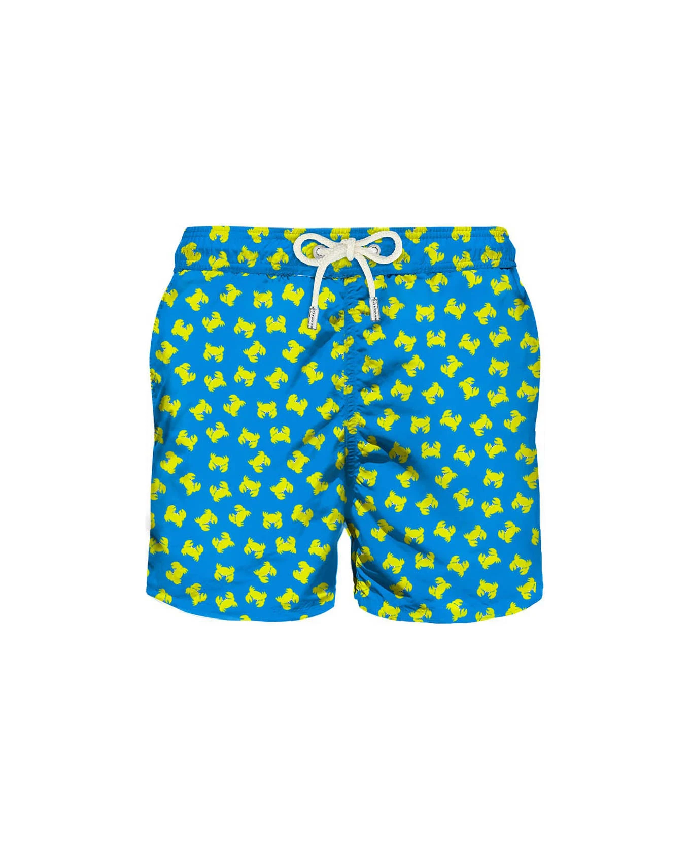 MC2 Saint Barth Light Fabric Man Swim Shorts Crabs Print