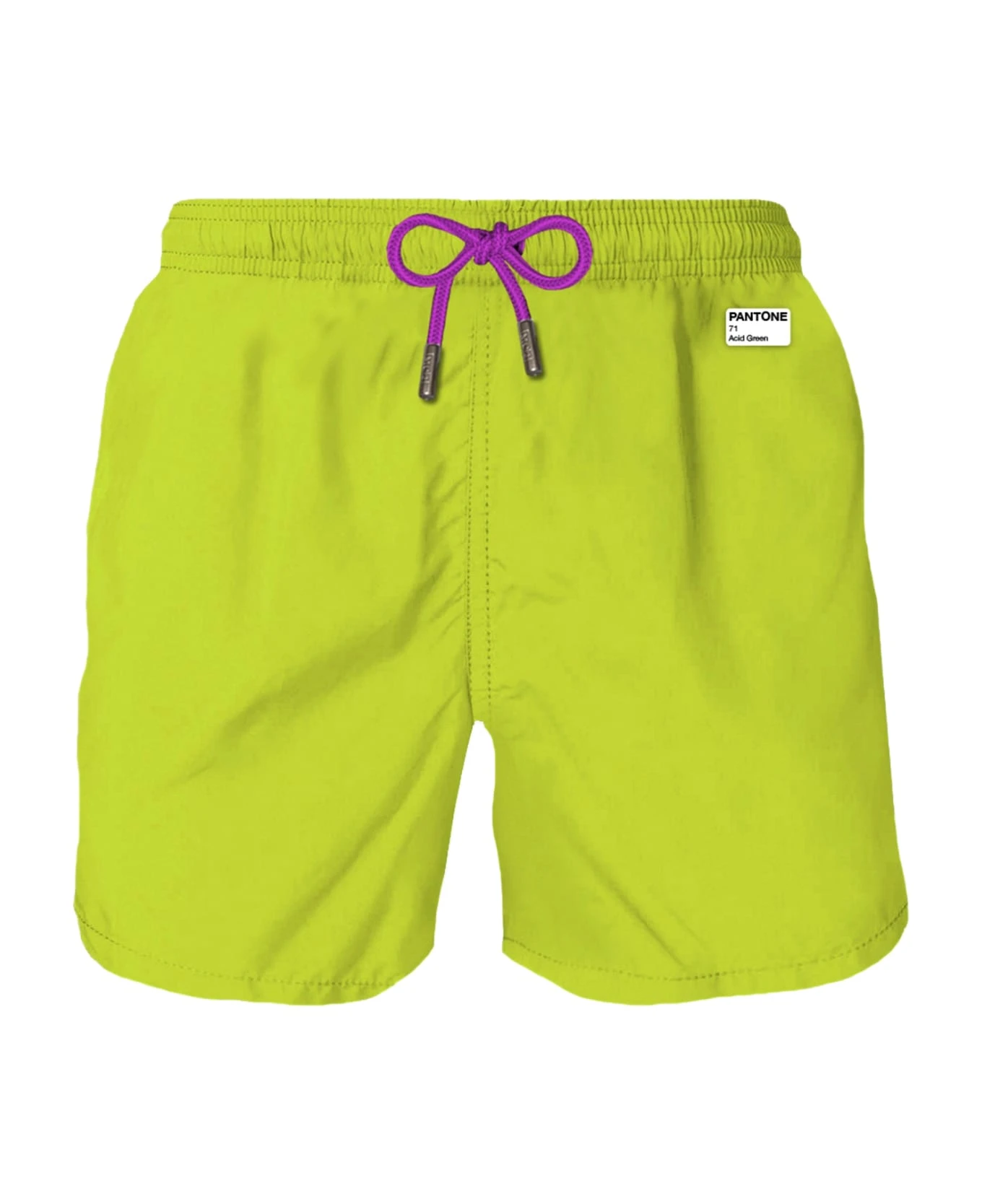 MC2 Saint Barth Man Acid Green Swim Shorts | Pantone Special Edition