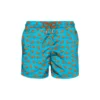 MC2 Saint Barth Man Light Fabric Swim Shorts With Seal Print