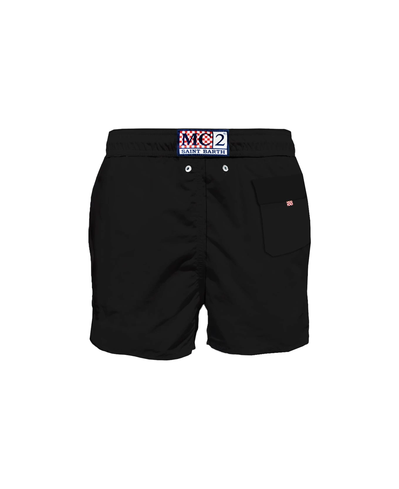 MC2 Saint Barth Man Classic Swim Shorts With Milan Logo | Milan Special Edition - Image 2
