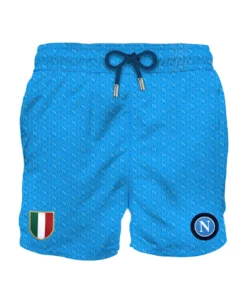 MC2 Saint Barth Man Classic Swim Shorts With Ssc Napoli Patch | Ssc Napoli Special Edition