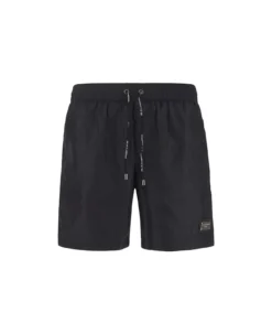 Dolce & Gabbana Mid-length Swim Trunks With Logo Tag