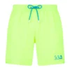 MC2 Saint Barth Man Fluo Yellow Comfort Swim Shorts