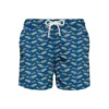 MC2 Saint Barth Light Fabric Swim Shorts With Boats Print