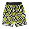 MC2 Saint Barth Checked Swim Shorts Surf Style With Smiles Print