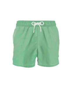 MC2 Saint Barth Acid Green Delavè Man Swim Shorts