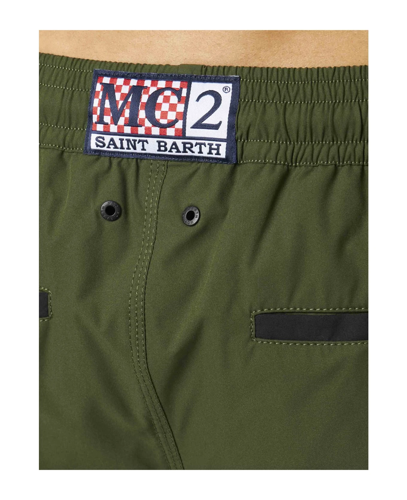 MC2 Saint Barth Man Swim Shorts With Side Logo And Contrast - Image 5