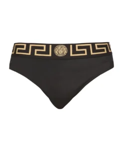 Versace La Greca Print Swim Briefs