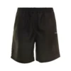 Off-White Black Swim Trunks With Diag Print At The Back In Polyester Man