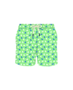 MC2 Saint Barth Man Swim Shorts Fins Micro Print