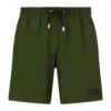 MC2 Saint Barth Man Military Green Comfort Swim Shorts
