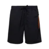 PARAJUMPERS 'mitch' Black Swim Trunks With Key Chain Detail In Nylon Man
