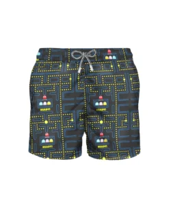 MC2 Saint Barth Man Swim Shorts With Pac-man Print