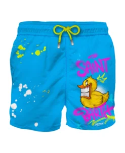 MC2 Saint Barth Man Swim Shorts With Duck Print | Crypto Puppets® Special Edition
