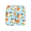 MC2 Saint Barth Light Fabric Man Swim Shorts Coconut And Pineapple Print