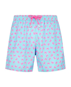 MC2 Saint Barth Man Light Fabric Comfort Swim Shorts With Crabs Print