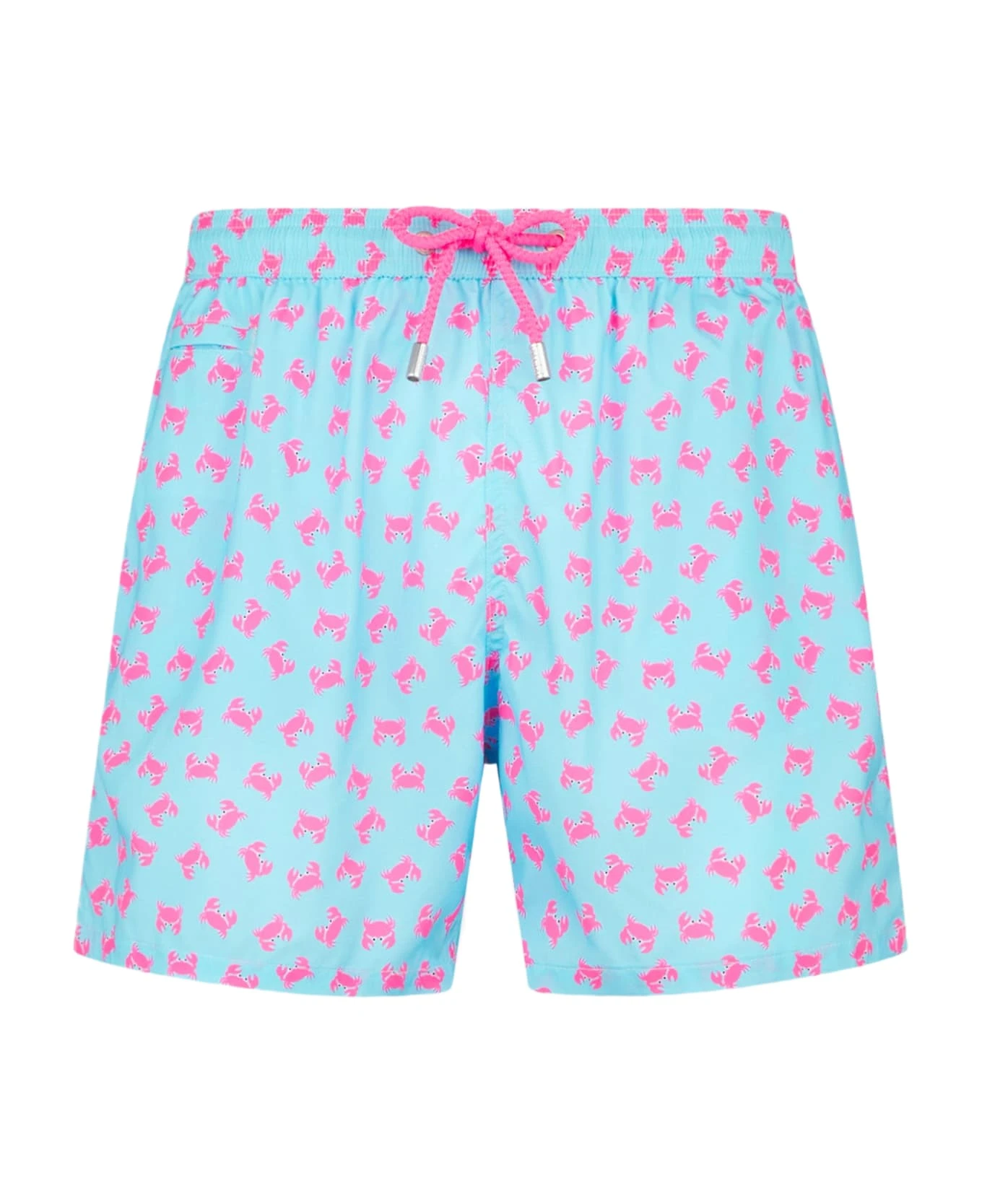 MC2 Saint Barth Man Light Fabric Comfort Swim Shorts With Crabs Print