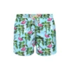 MC2 Saint Barth Man Light Fabric Swim Shorts With Flamingo Print
