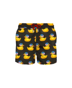 MC2 Saint Barth Light Fabric Man Swim Shorts Bikers Ducky