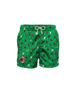 MC2 Saint Barth Man Classic Swim Shorts With Milan Print | Milan Special Edition