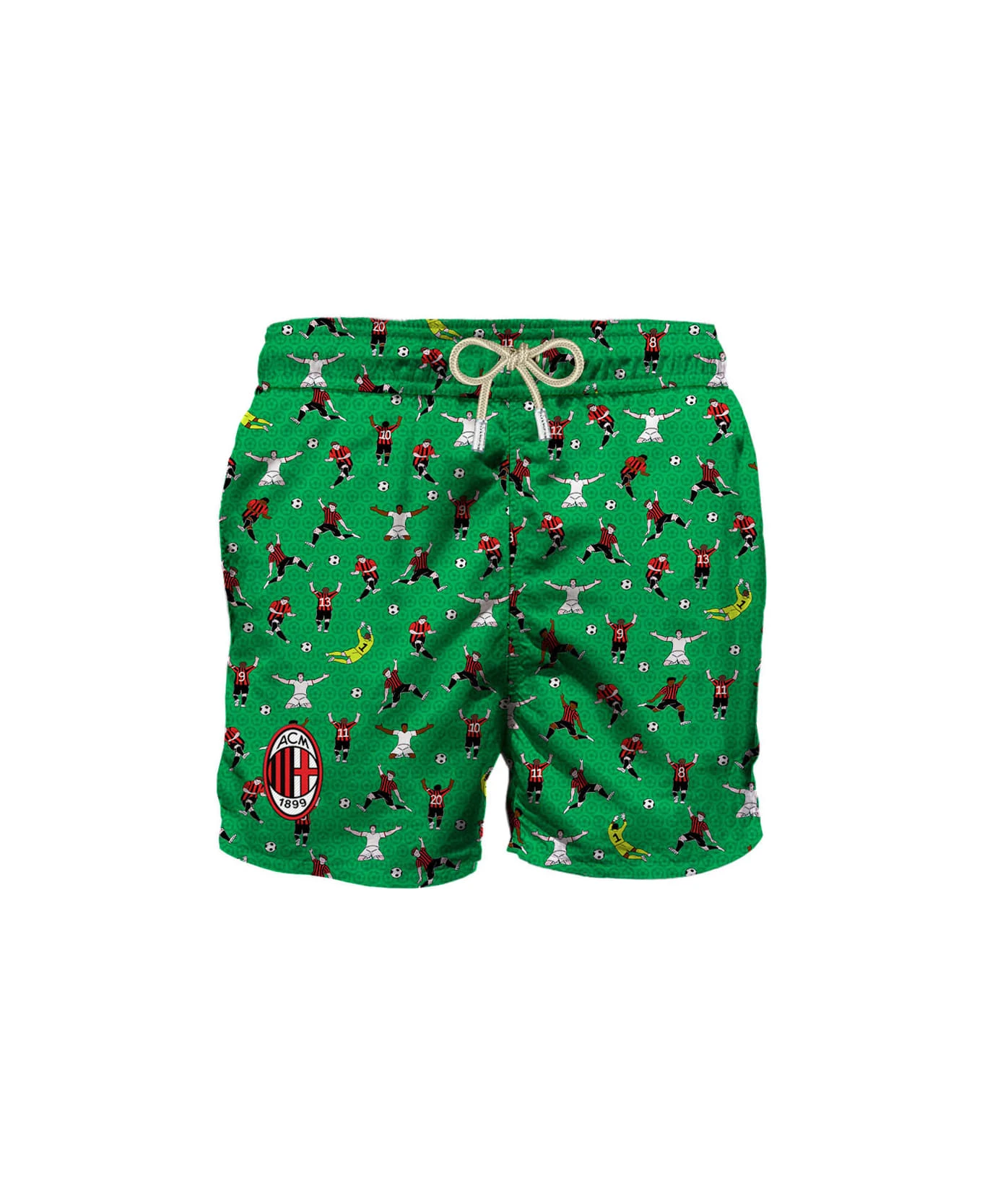 MC2 Saint Barth Man Classic Swim Shorts With Milan Print | Milan Special Edition