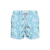 MC2 Saint Barth Man Light Fabric Swim Shorts With Paisley Print
