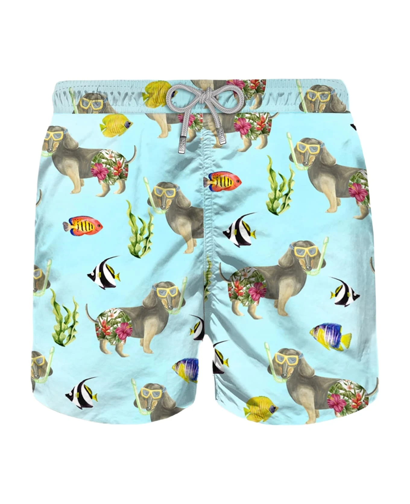 MC2 Saint Barth Man Classic Swim Short With Dog Print