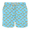 MC2 Saint Barth Man Light Fabric Swim Shorts With Hot Dog Print
