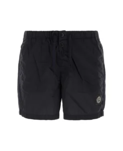 Stone Island Logo Patch Drawstring Swim Shorts