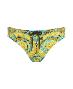 Versace Swim Slip Lycra Vita Recycled Cocco Barocco Print