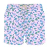 MC2 Saint Barth Man Light Fabric Swim Shorts With Turtles And Scuba Divers Print