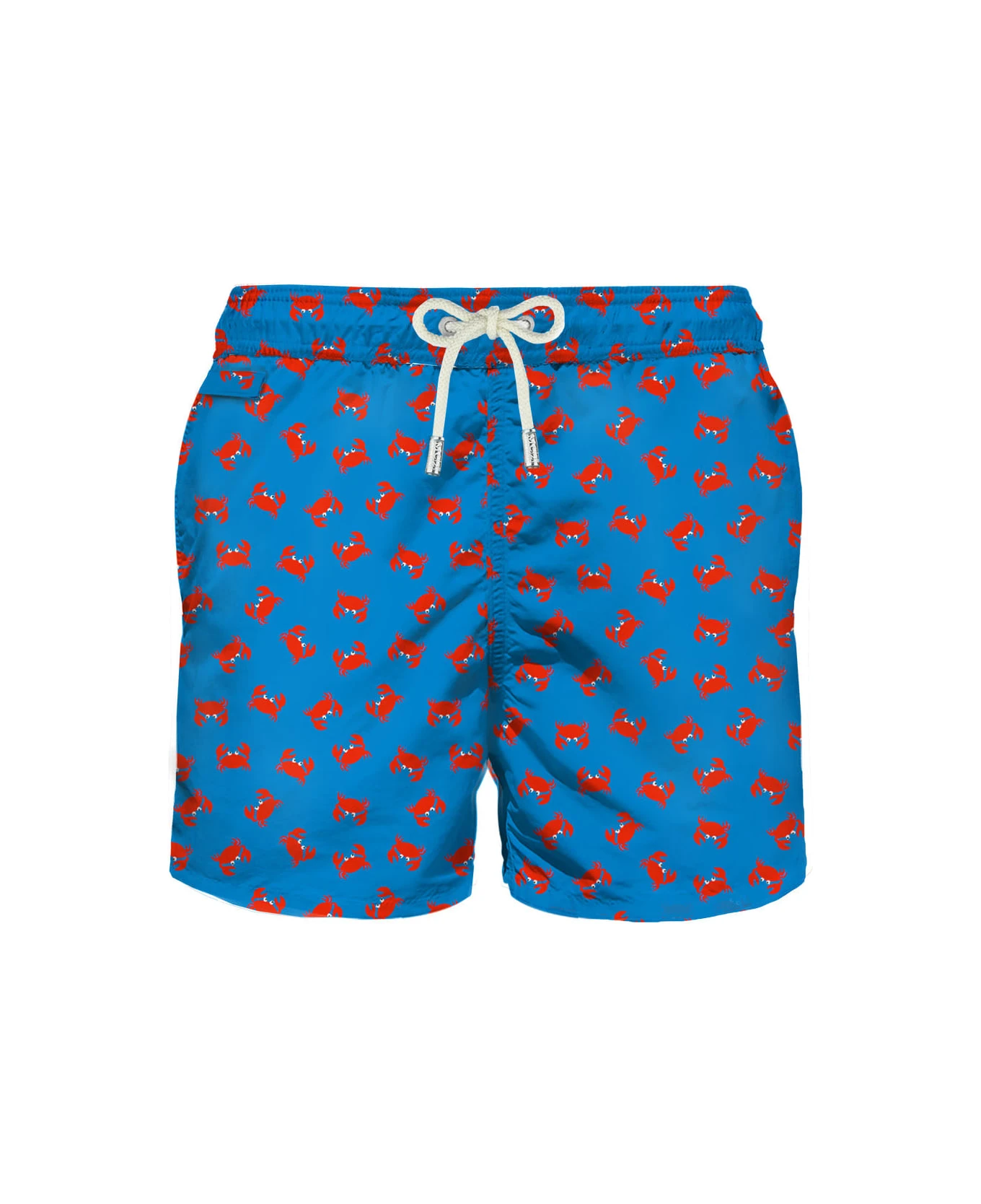 MC2 Saint Barth Light Fabric Man Swim Shorts Crab Print