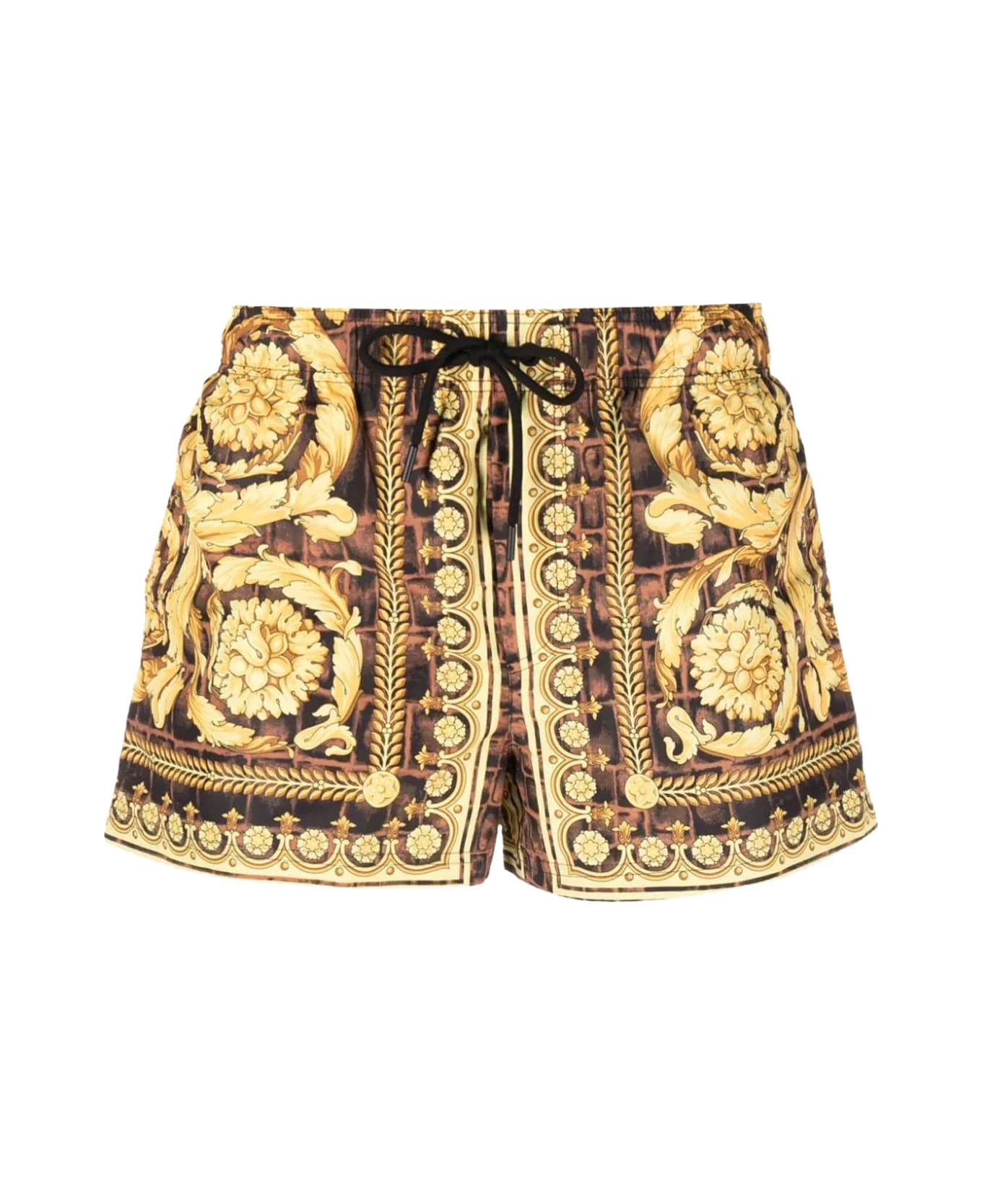 Versace Swim Boxer Nylon Golfo Cocco Barocco Print