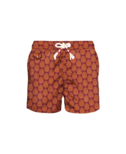 MC2 Saint Barth Light Fabric Man Swim Shorts Indian Print