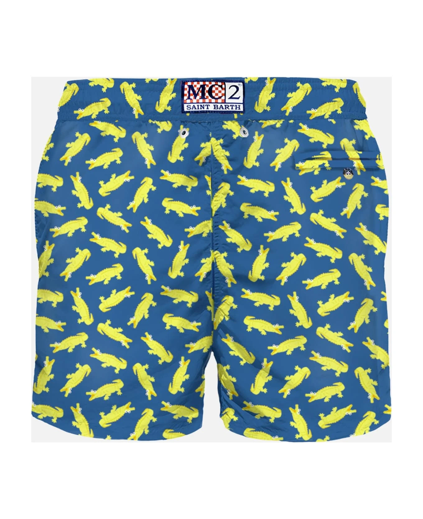 MC2 Saint Barth Man Swim Shorts With Crocodile Print - Image 2