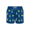 MC2 Saint Barth Man Light Fabric Swim Shorts With Gin Lemon Embroidery