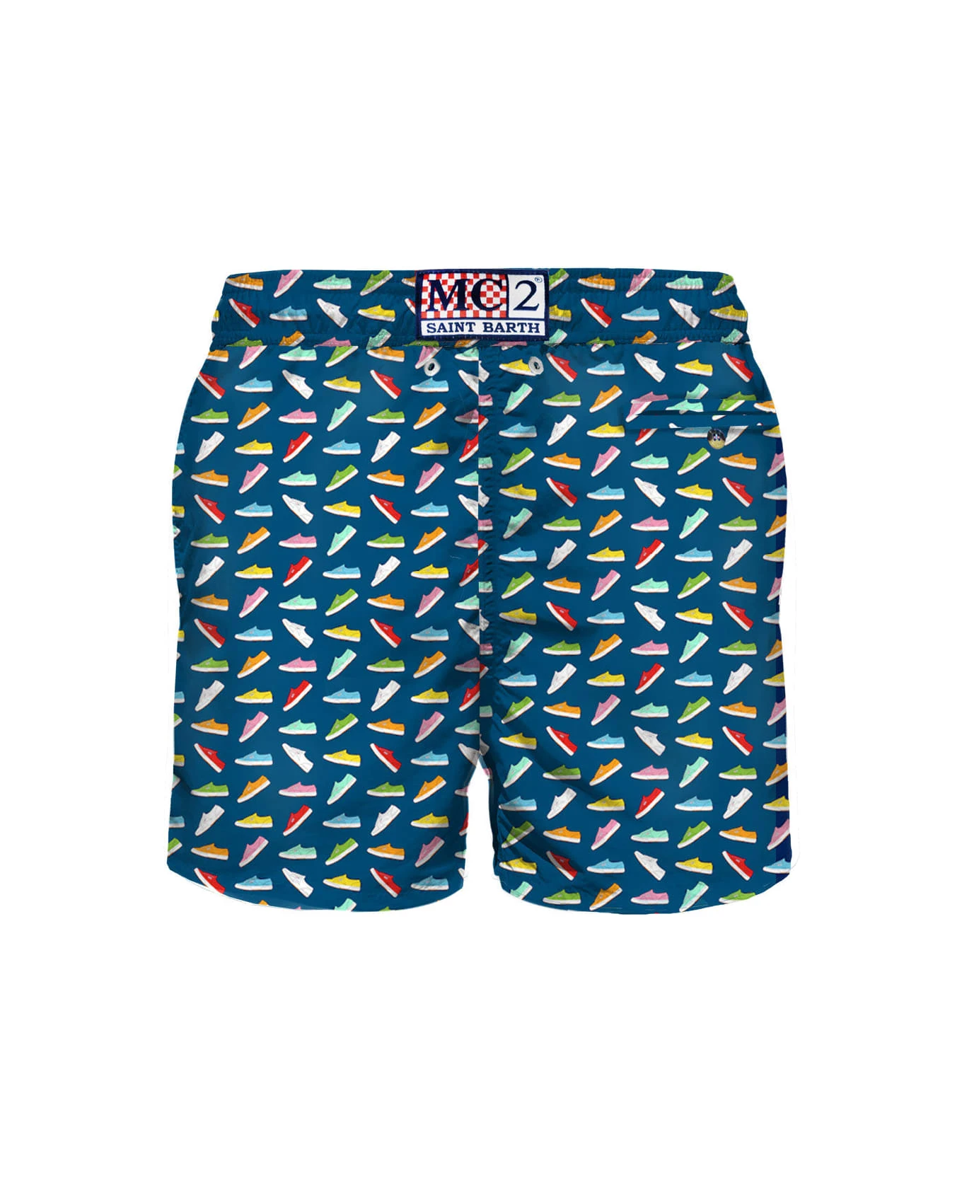 MC2 Saint Barth Light Fabric Man Swim Shorts Superga Print | Superga® Special Edition - Image 2