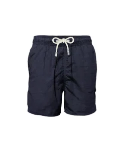 MC2 Saint Barth Blue Linen Long Swim Short